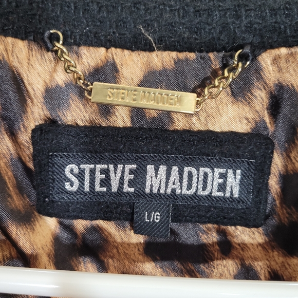 Steve Madden shacket poncho sweater overcoat heavy lined fall outerwear - Picture 10 of 10